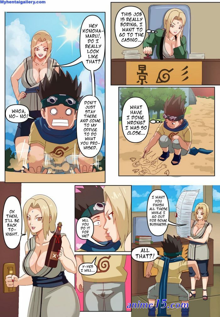 animé desnudo konohamaru tsunade