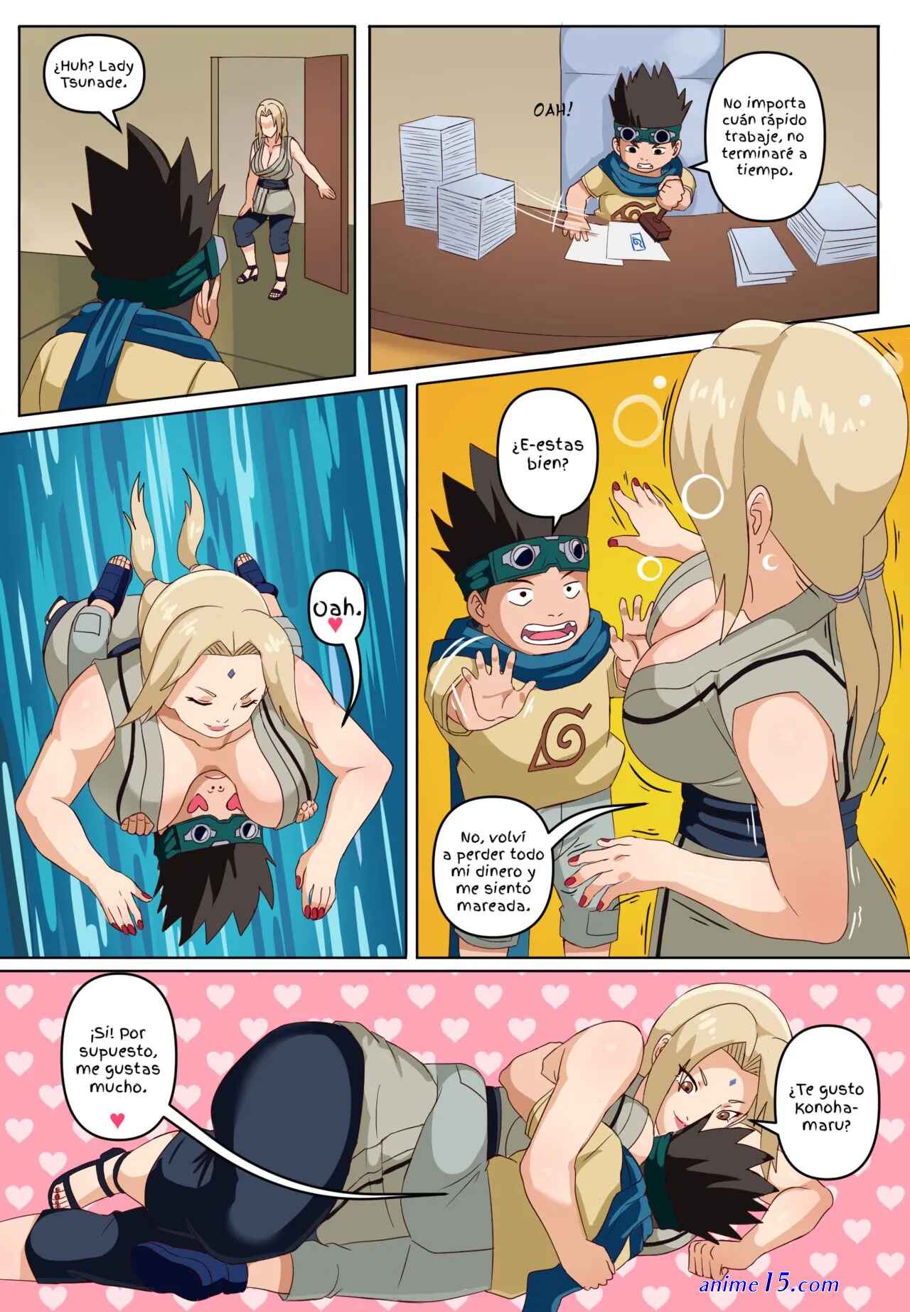 animé desnudo konohamaru tsunade