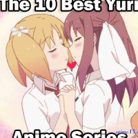 anime lesvians yuri kissing nude