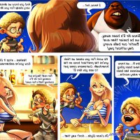comics of girls with big breasts in bikinis