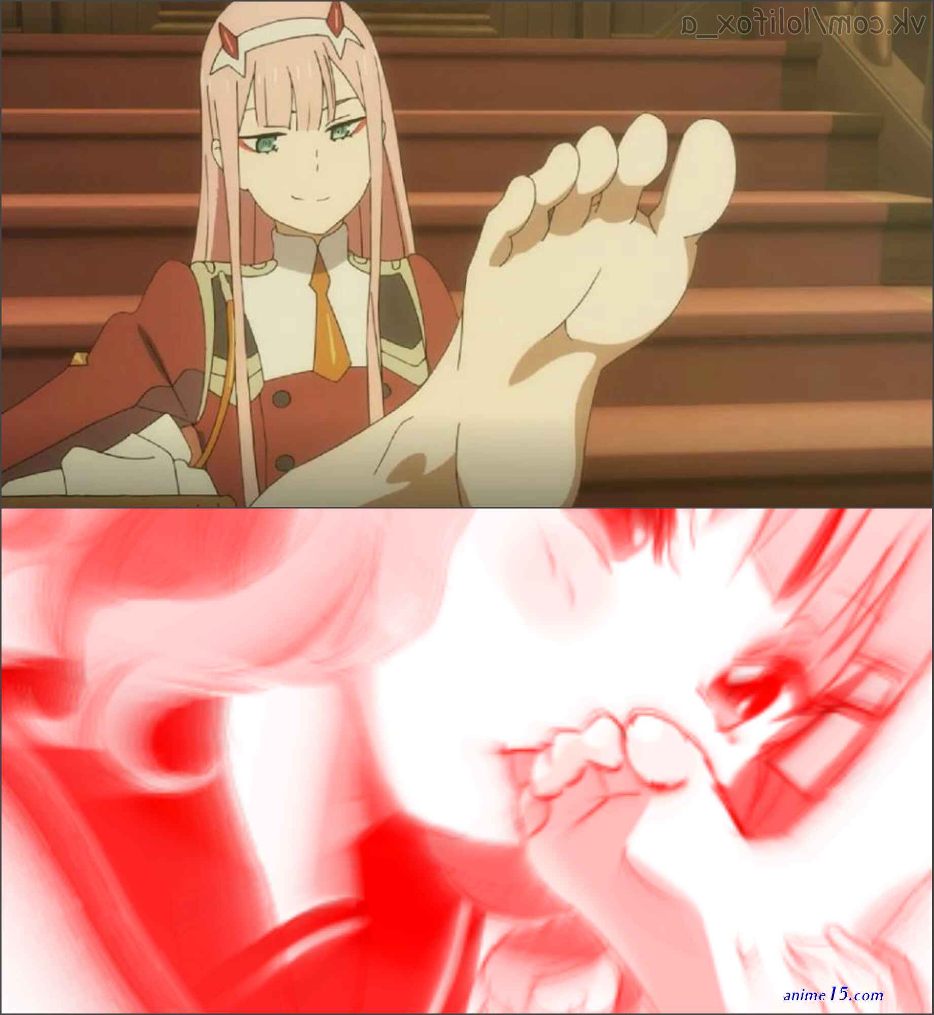 anime girls feet nude