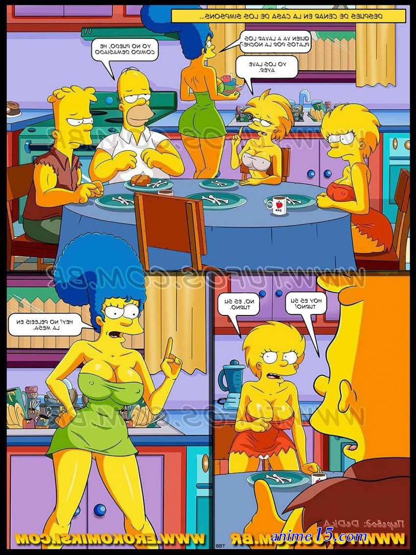cómics porno los simpson