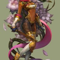 warrior female anime dark skin