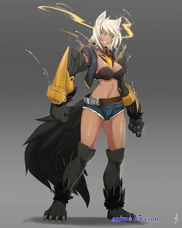 warrior female anime dark skin