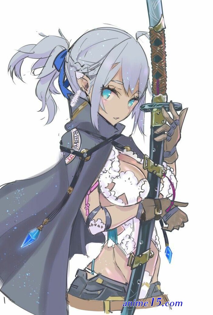warrior female anime dark skin
