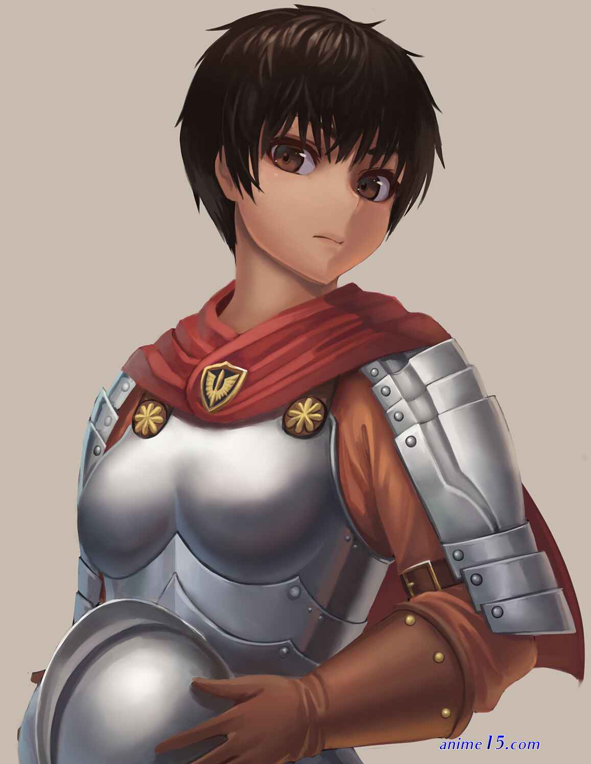 warrior female anime dark skin