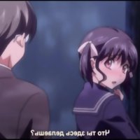young anime girl peeing nude