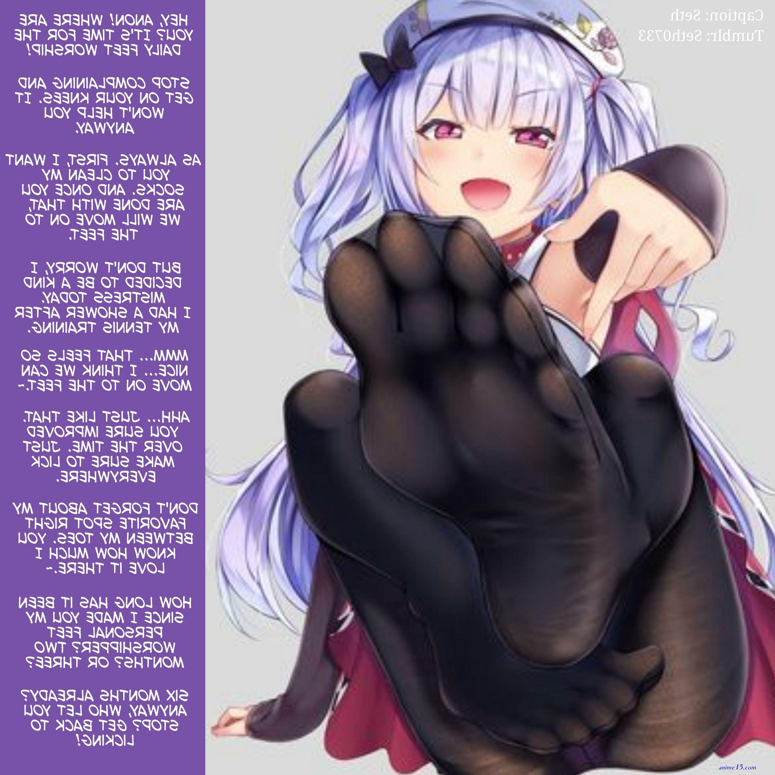dirty anime feet make you cum and eat it