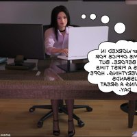 office pussy eating from under table comics