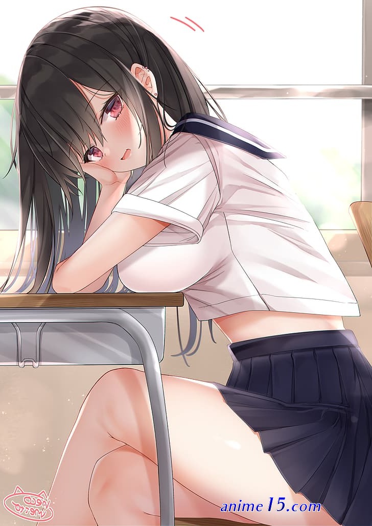 naked anime girl under skirt