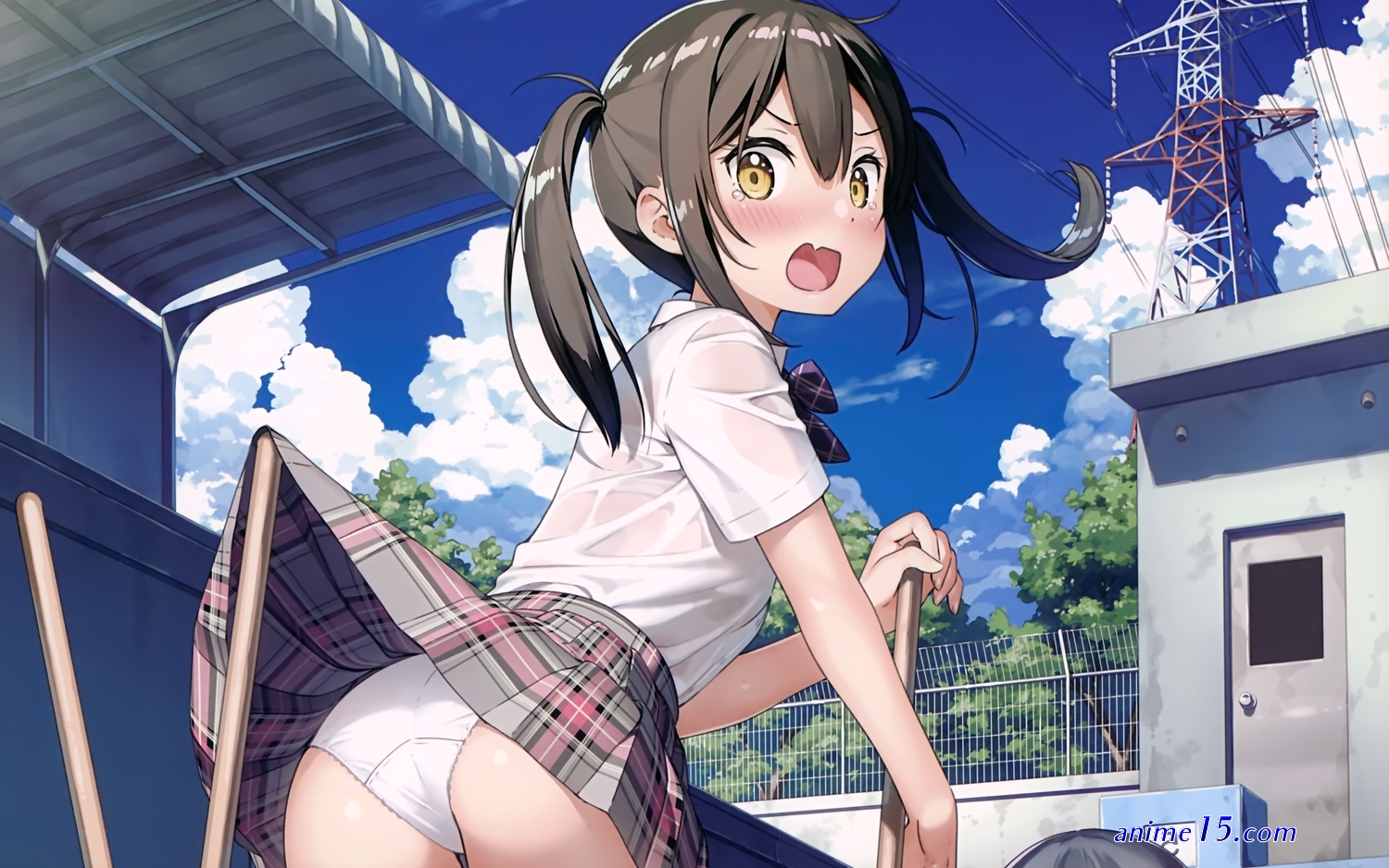 anime woman wet panties photo