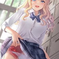 naked anime girl under skirt
