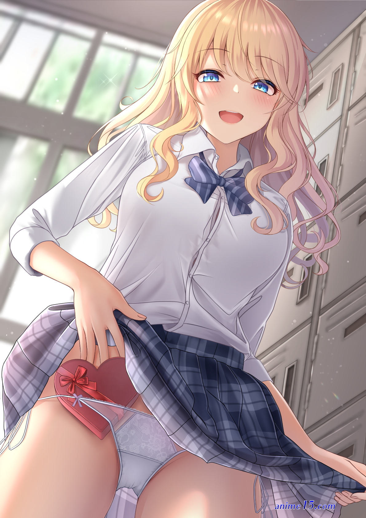 naked anime girl under skirt