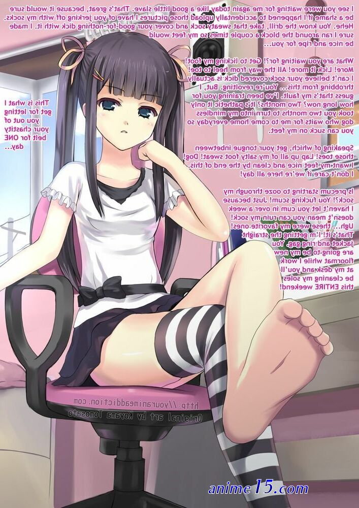 dirty anime feet make you cum and eat it