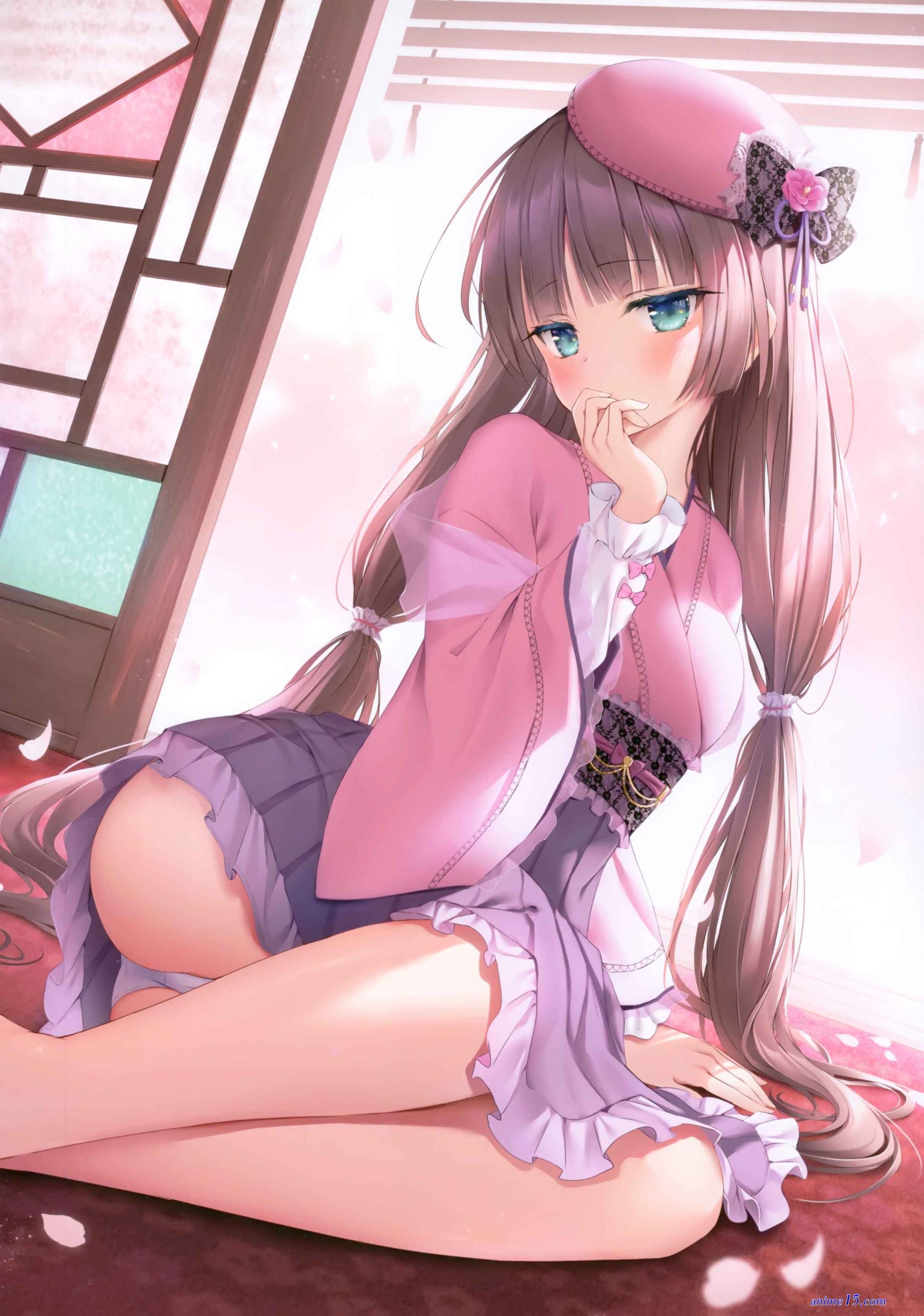 naked anime girl under skirt