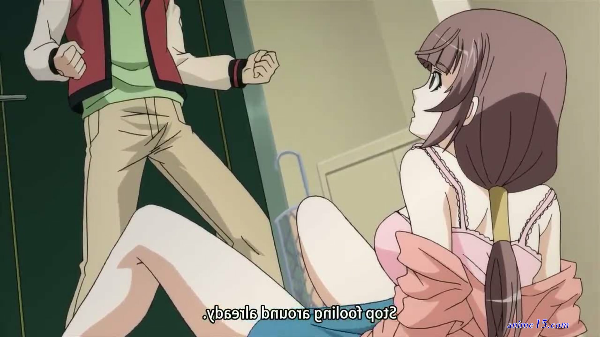 naked anime girl under skirt