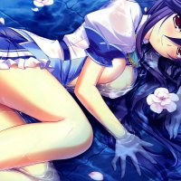 anime woman wet panties photo