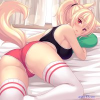 anime girl nude panties