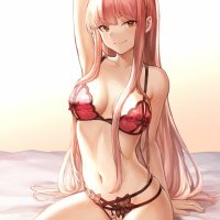 anime girl nude panties