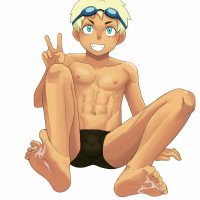 anime boy feet cum