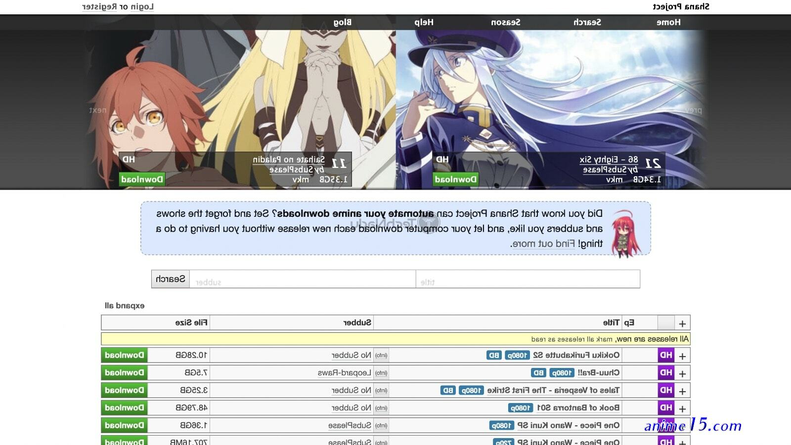 animes torrent online