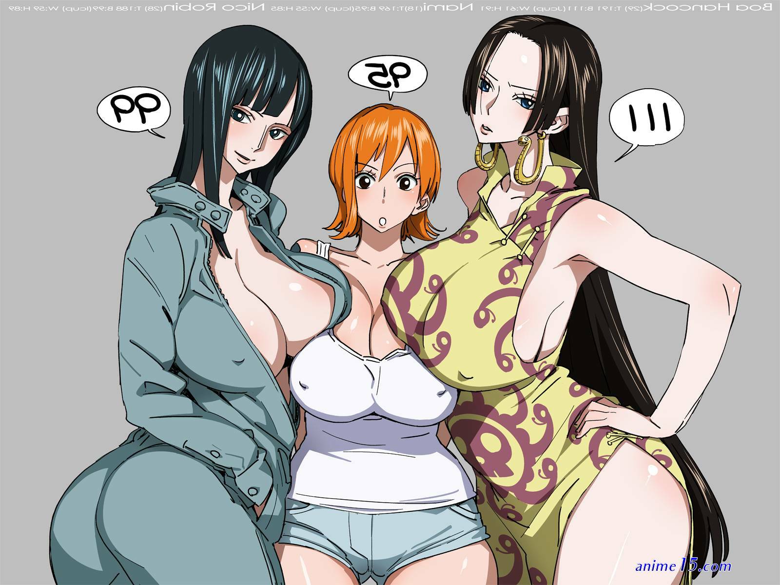 anime namiand robin and hancock oiled asses pic