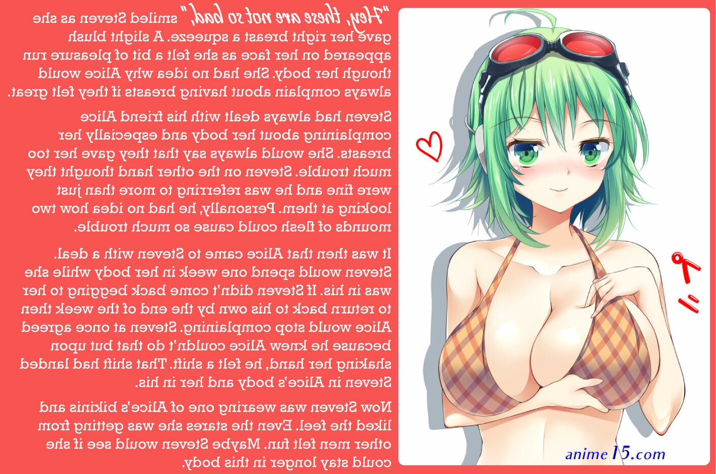 transformation porn anime girl in a bikini