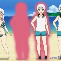 transformation porn anime girl in a bikini