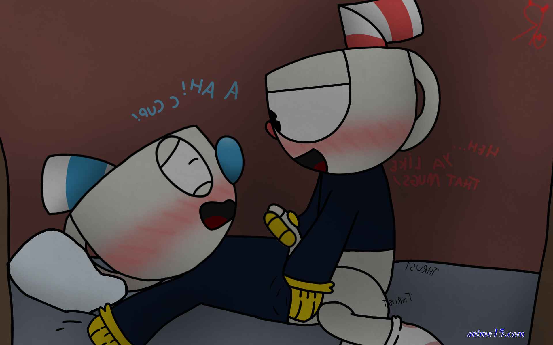 comics porn cuphead mugman