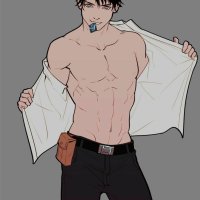 anime cock men body