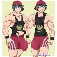 anime cock men body