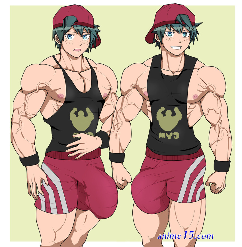 anime cock men body