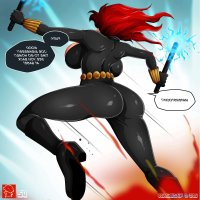 black widow porn comics