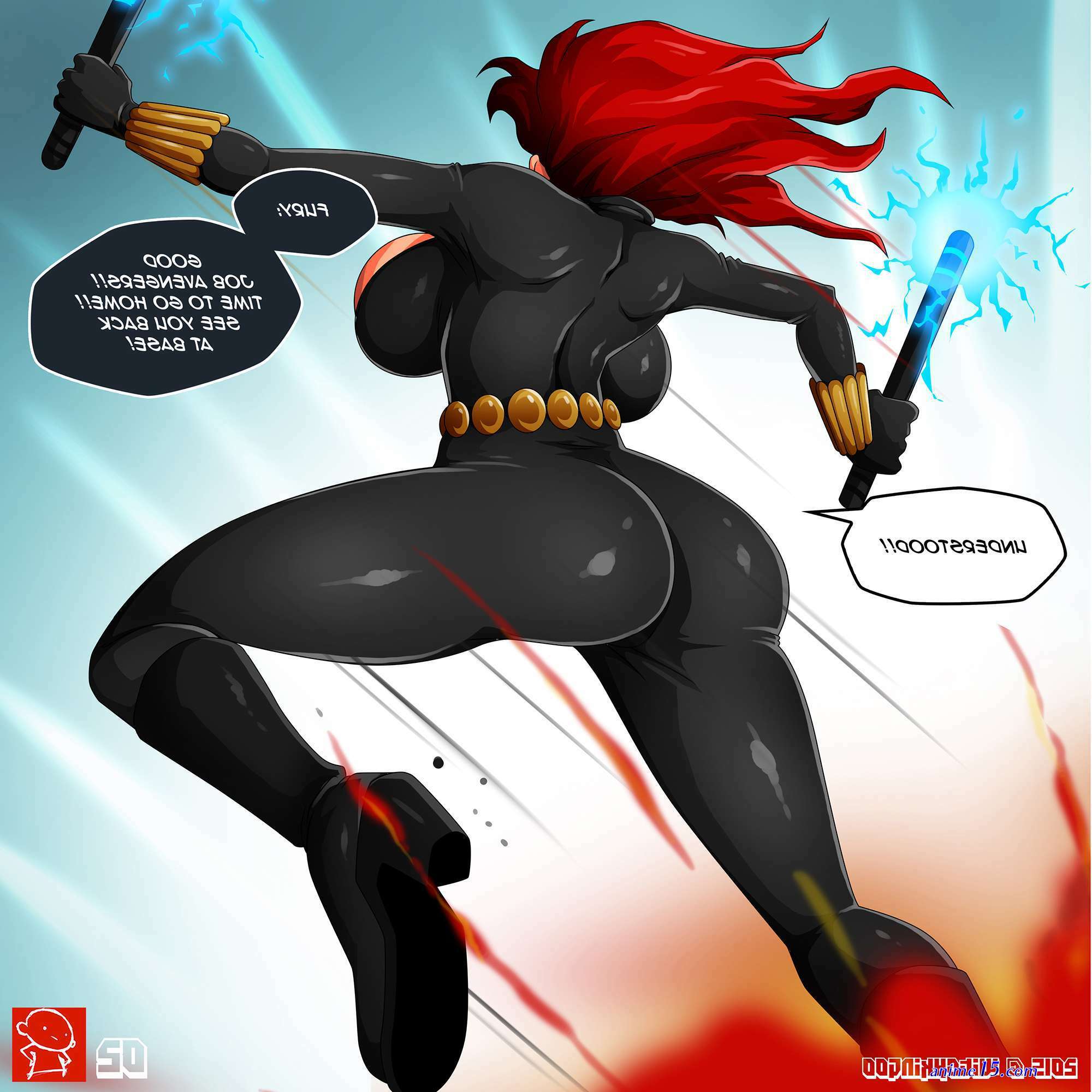 black widow porn comics