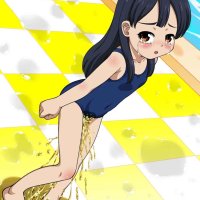 naked anime girls peeing
