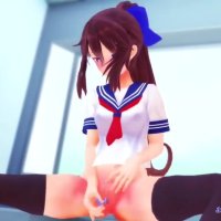 naked anime girls peeing