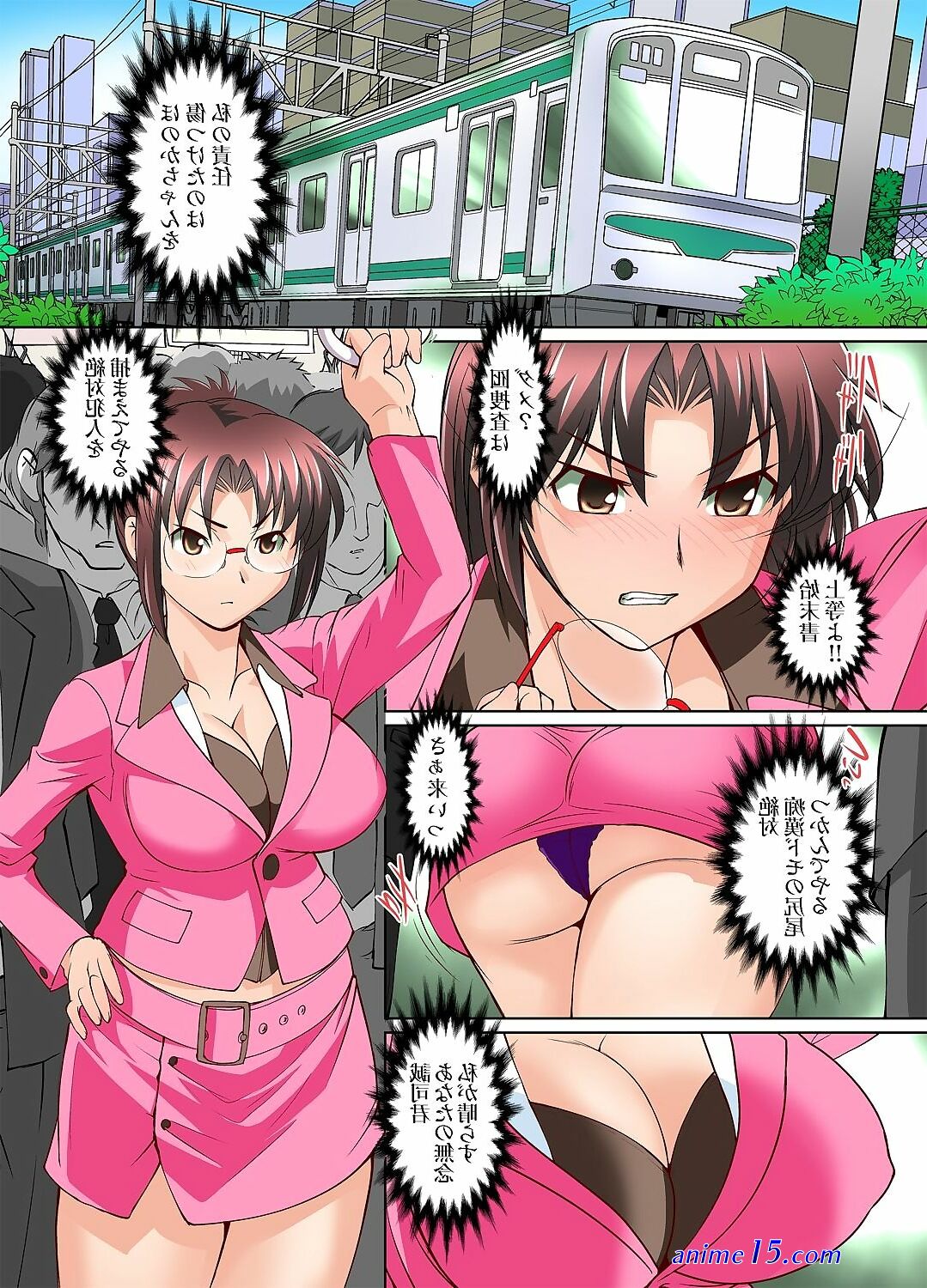 sexo en el tren anime