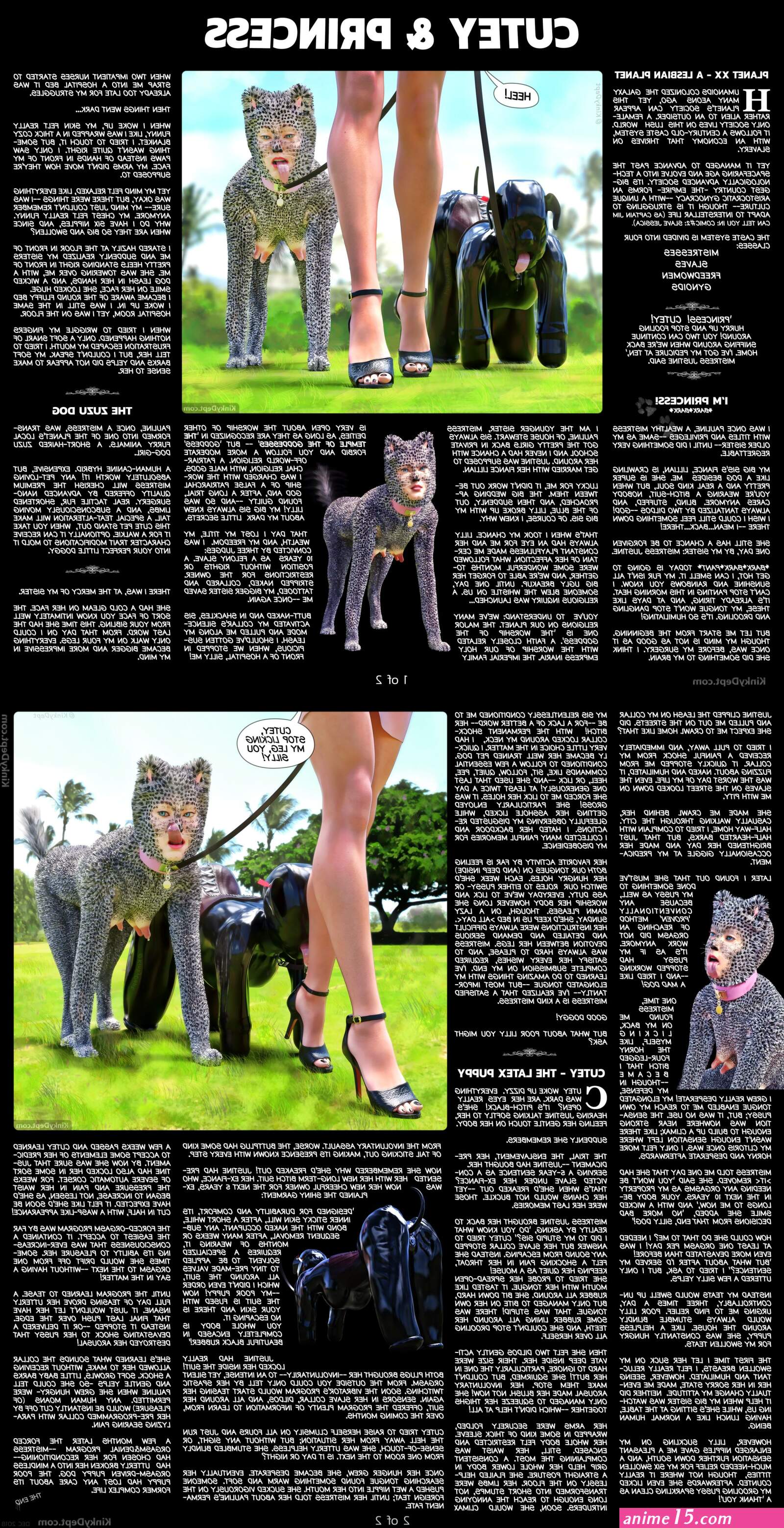 ballet heels comics rubber slave strict mistress