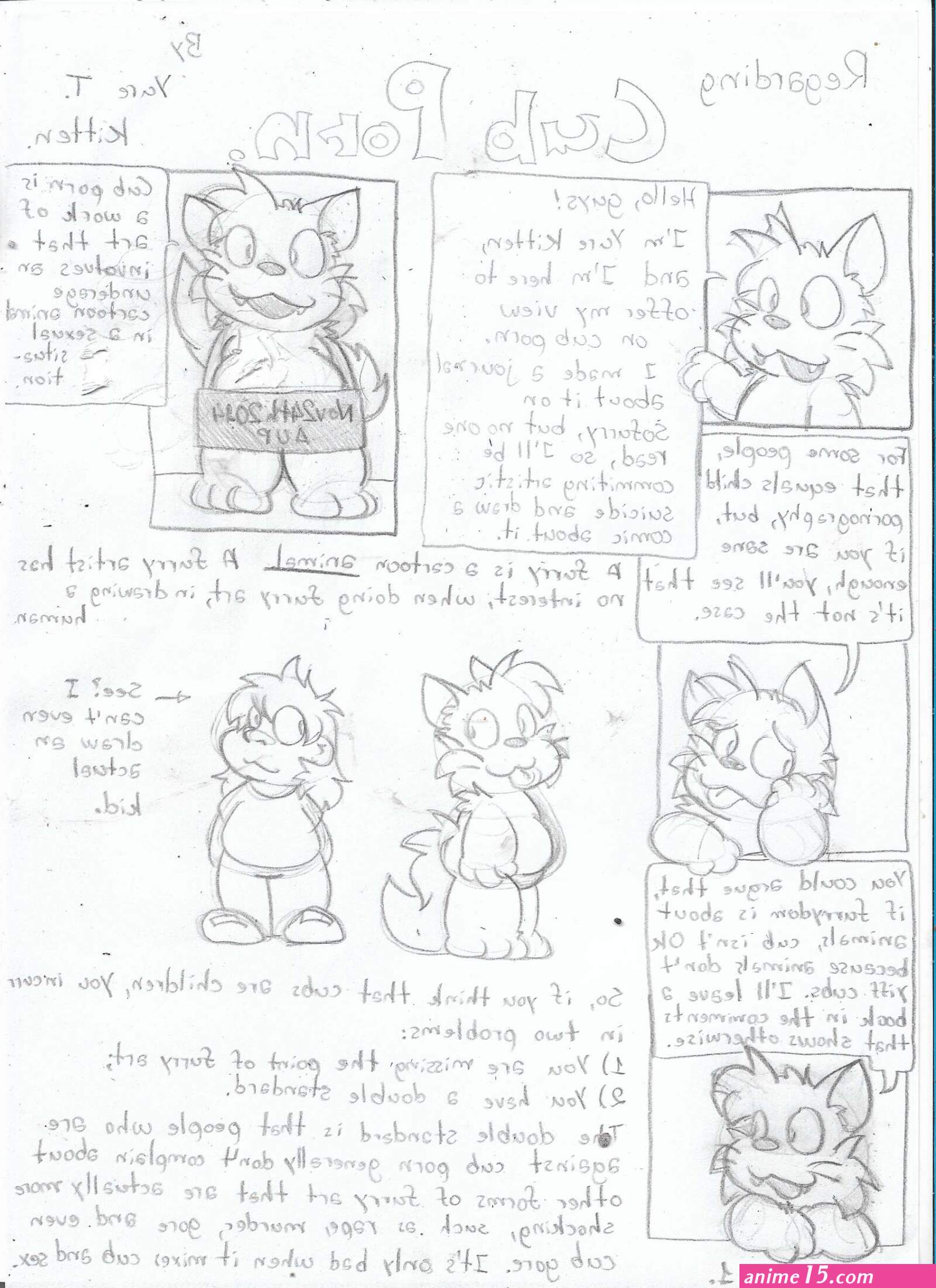 all the way through furry cub porn