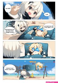 anime girl naked bed comic