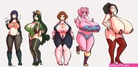 uraraka growing boobs comic