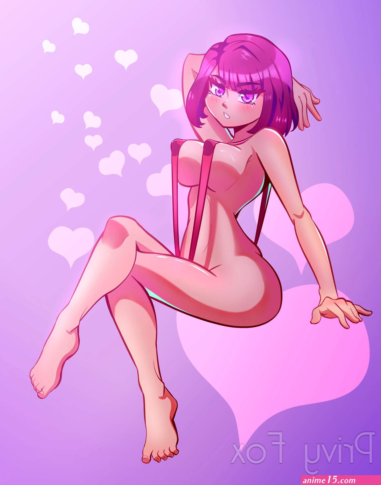 Lewd Anime Girl by PrivyFox on DeviantArt