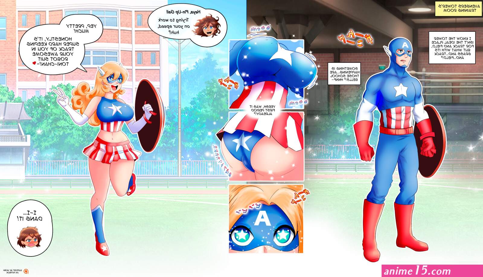 TMF on X: Captain America turns into an Anime Girl tf tg tftg Uncensored stuff and earlier access on Patreon