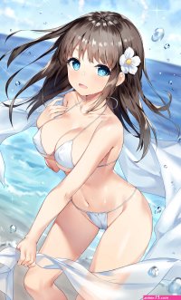 original characters big boobs hard nipples cameltoe nipple bulge cleavage anime anime girls digital art artwork 2D bikini micro bikini