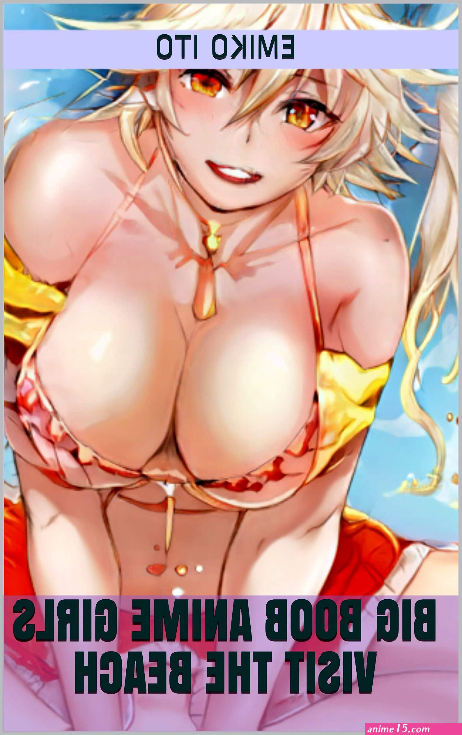 BIG BOOB ANIME GIRLS VISIT THE BEACH by Emiko Ito