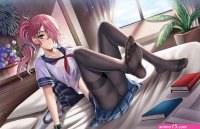 feet schoolgirl anime anime girls pantyhose upskirt school uniform Azur Lane Trieste Azur Lane