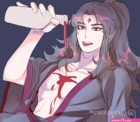 no more microwave on X: Me: I want to draw Binghe Char: tits out barbecue sauce on his titties Me: Hmm