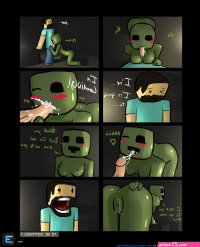 Post 885992: comic Creeper Minecraft psyk323 Steve
