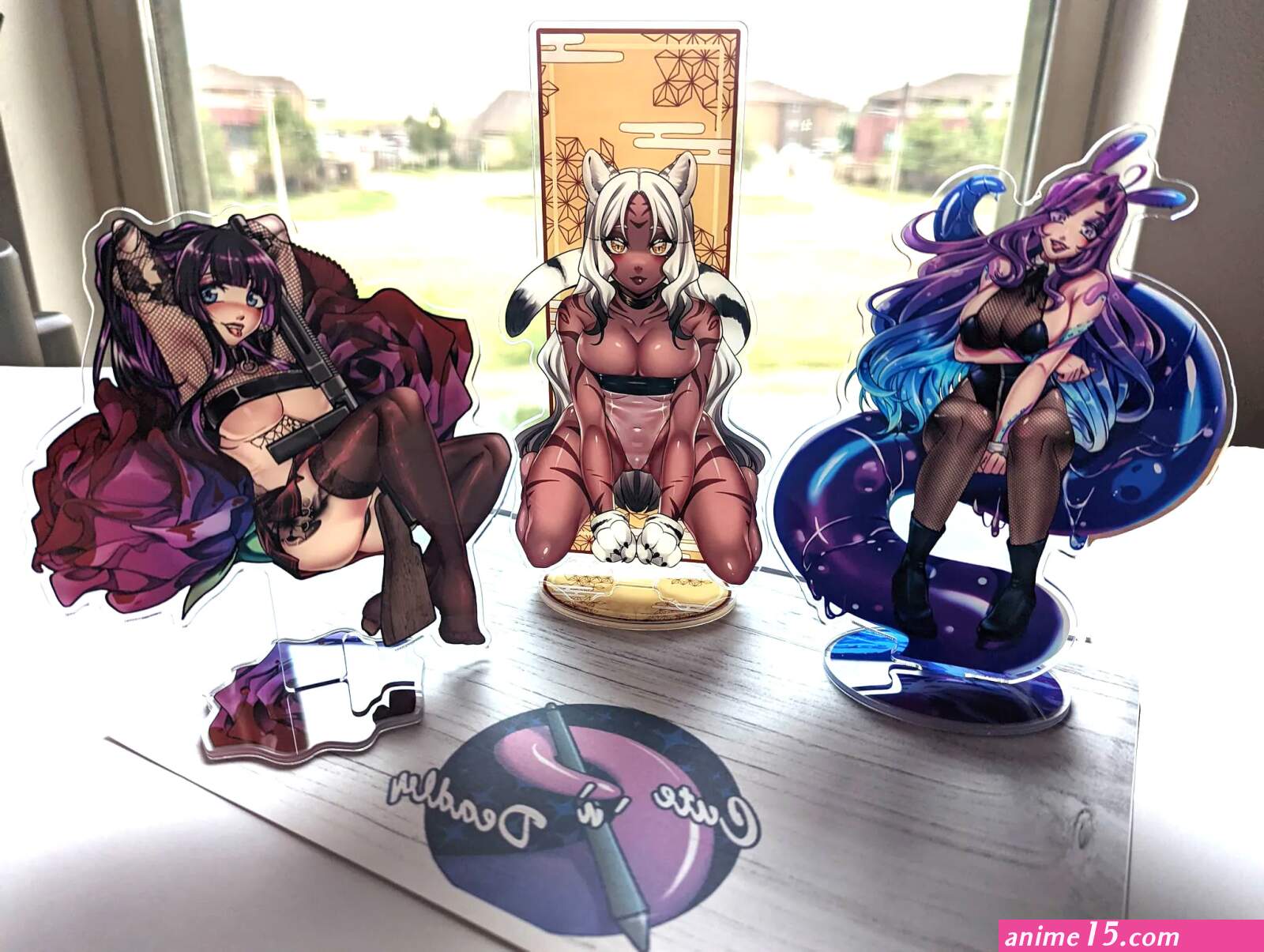Original Lewd Anime Acrylic Standee Tentacle Goth Tiger