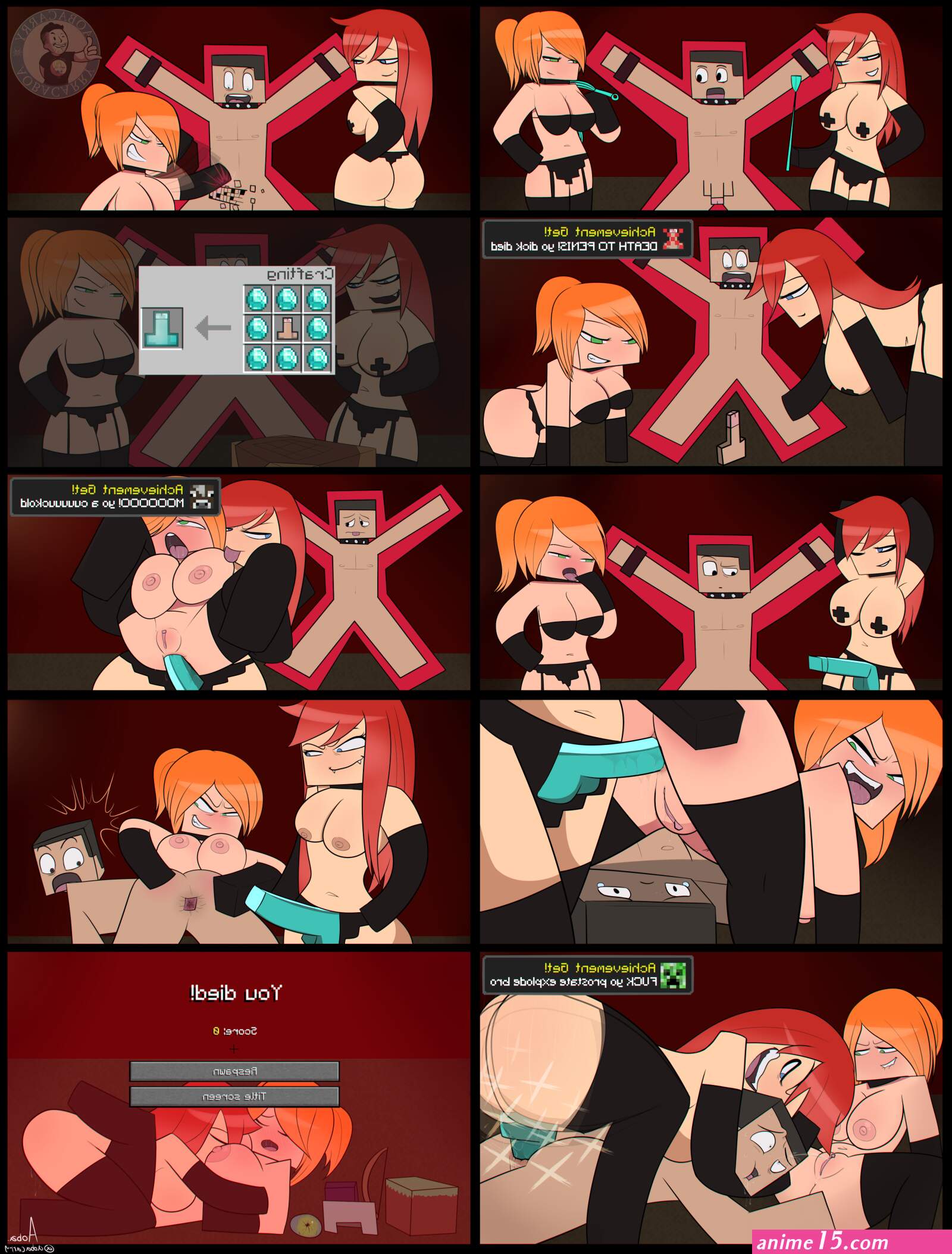 Minecraft Comic by AobaCarry on Newgrounds